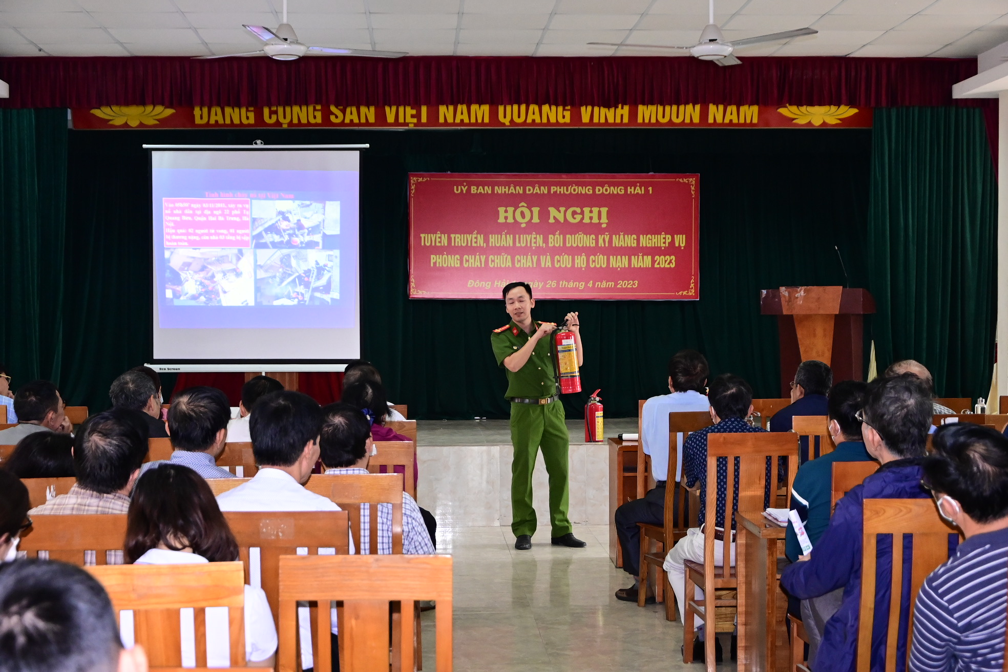 Phường Đông Hải 1 (quận Hải An): Tuyên truyền, huấn luyện kỹ năng PCCC &CNCH năm 2023